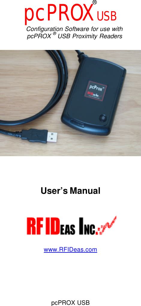 rf ideas pcprox user manual